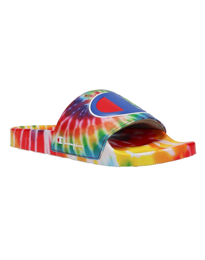 Papuci Champion Ipo Tie-Dye Barbati Colorati - Romania YEVFZTG-54